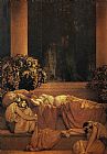 Maxfield Parrish Famous Paintings - Sleeping Beauty